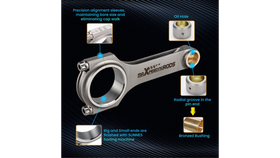 Forged Connecting Rods Audi S2 RS2 2.2L 5cyl 20V MaXpeedingRods