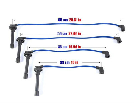 Ignition Leads Honda Civic Prelude Rover 618 93-00 Red