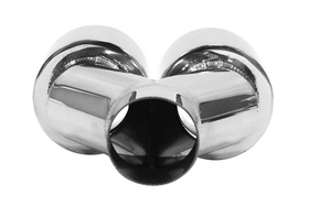 Dual exhaust tip 2×89 mm, inlet 60 mm – polished, right