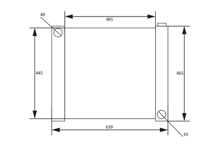 Universal Water Radiator 63x46.5x8cm