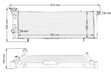 Performance Radiator Jeep Cherokee II 1991-2001