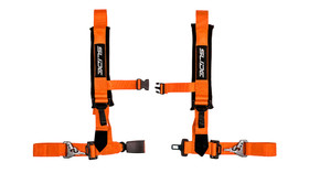Racing seat belts SLIDE V2 orange 4p 2" E4