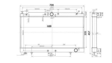 Performance Radiator Mitsubishi Eclipse GT 2000-2005