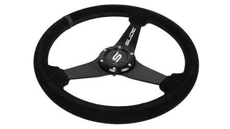 SLIDE steering wheel 350 mm suede black - 20 mm offset