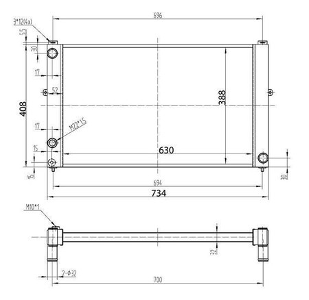 Performance Radiator Audi A4/S4 B5 2.7L BITURBO