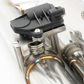 Tłumik eliptyczny z zaworem elektrycznym EMVP01 76/350/E