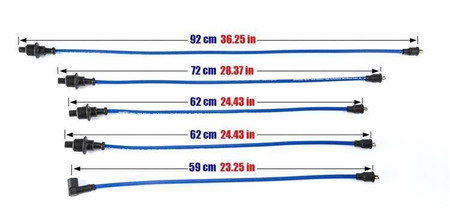 Ignition Leads Citroen BX Peugeot 205 309 405 1.6 1.9L 83-94 Blue