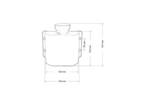 Oil Catch Tank Bulkhead 1L Silver