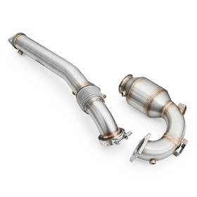 Downpipe Hyundai i20N z katalizatorem E6 z sekcją środkową
