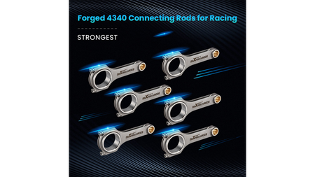 Forged Connecting Rods Audi VW Golf R32 Audi A3 3.2L VR6 24V Bore 84mm MaXpeedingRods