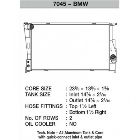 Radiator BMW 3 Series E90 335i CSF