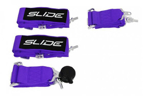 Racing seat belts SLIDE Quick 4p 3" purple 
