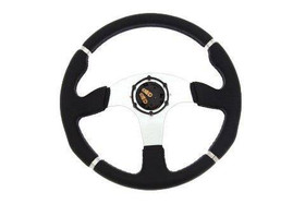 PRO sport steering wheel 350 mm black leather – 0 mm offset