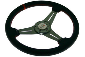 PRO sport steering wheel 350 mm red carbon – 20 mm offset