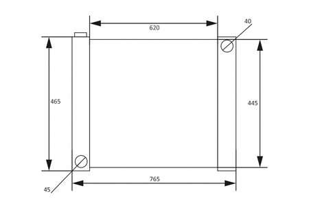 Universal Water Radiator 76.5x46.5x8cm