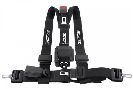 Racing seat belts SLIDE 3p 2" black 