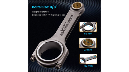 Forged Connecting Rods Volvo B230 152mm MaXpeedingRods