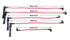 Przewody zapłonowe Seat Ibiza Toledo Volkswagen Golf Jetta Vento 85-02 Niebieskie