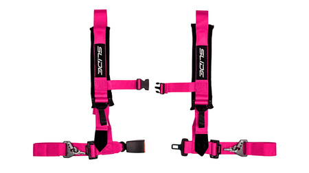 Racing seat belts SLIDE V2 pink 4p 2" E4