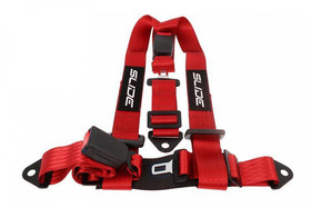Racing seat belts SLIDE 3p 2" red 