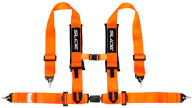 Racing seat belts SLIDE V2 orange 4p 3" E4 