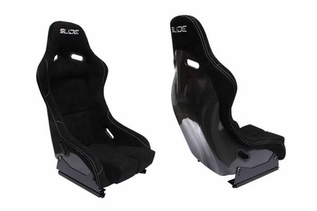 Racing seat SLIDE RS suede Black M