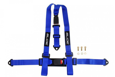 Pasy sportowe SLIDE 3-punktowe 2" niebieskie