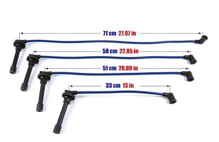 Przewody zapłonowe Honda Civic Integra Aerodeck 98-01 Niebieskie