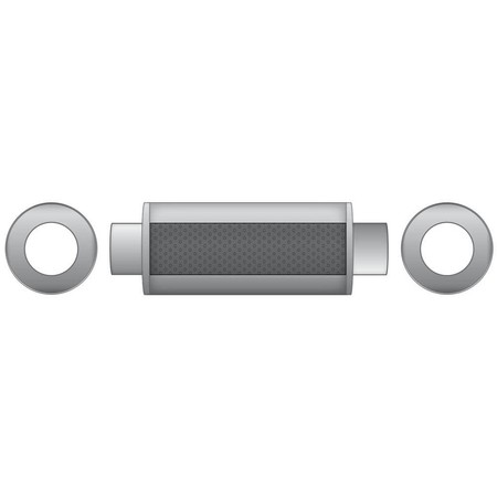 Sport Exhaust Muffler RM01 54mm Round – Universal, Stainless Steel T304