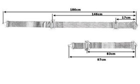 Racing harness 4-point 2" black – with Quick Release mechanism