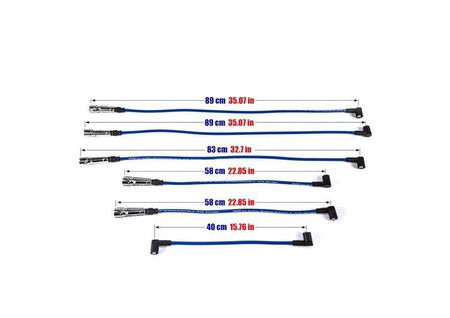 Ignition Leads Audi 80 90 100 200 Volkswagen Passat 1.8-2.3L 73-91 Red