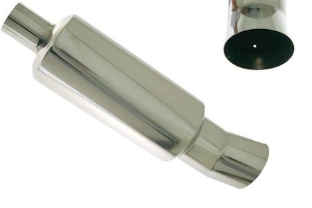 Rear Muffler TurboWorks 110mm inlet 63.5mm