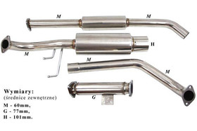 Hyundai Coupe 97-01 Cat-Back Exhaust System