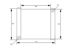 Universal Water Radiator 71x46.5x8cm