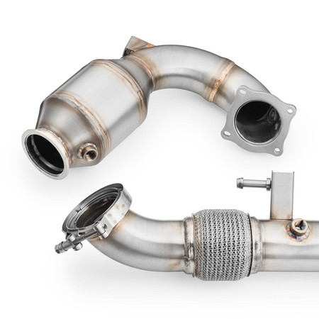 Downpipe Hyundai i20N z katalizatorem E6 z sekcją środkową