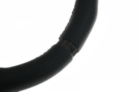 Kierownica sportowa PRO 350 mm czarna skórzana – offset 0 mm