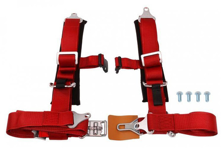 Racing harness 4-point 2" red – DTM