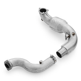 Downpipe Mercedes AMG A35 GPF W177 4MATIC DPF OFF with MS catalytic converter and heat shield