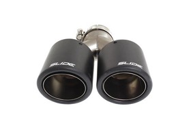 Double exhaust tip 101 mm inlet 76 mm SLIDE 