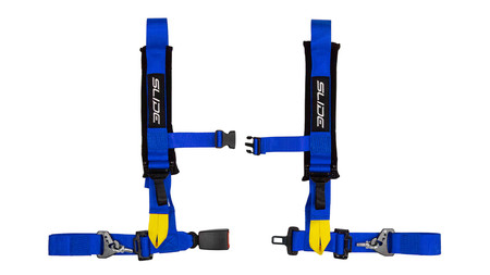 Racing seat belts SLIDE V2 dark blue 4p 2" E4 