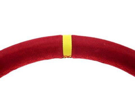 PRO sport steering wheel 350 mm red suede – 80 mm offset
