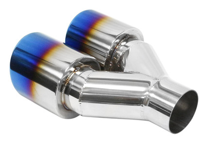 Końcówka tłumika 89×2 mm, wejście 60 mm – polerowana, Burn, lewa