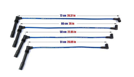 Przewody zapłonowe Seat Leon Audi A3 Volkswagen Golf IV Bora 1.8L 96+ Niebieskie