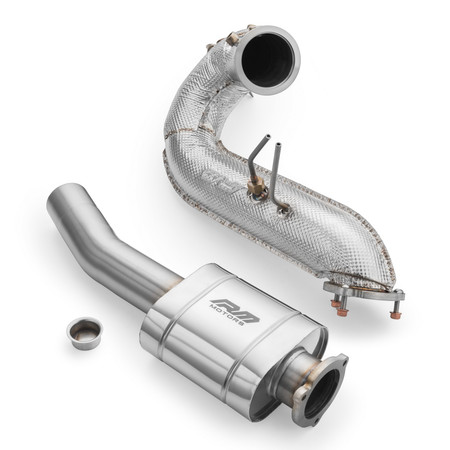Downpipe kit Audi A6 S6/Avant/Sportback/Avant Quattro 3.0 TDI with EURO 6 catalytic converter, muffler and heat shield