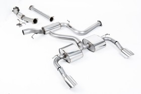 Turbo-back excluding Hi-Flow Sports Cat Ford Focus MK2 RS 2.5T 305PS 2009 - 2010 ( Quieter ) Milltek Sport