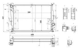 Sportowa chłodnica wody BMW E46 M3