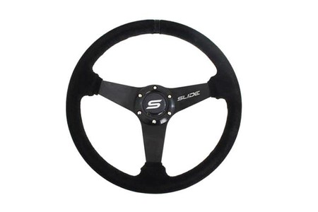 Sport steering wheel SLIDE 350mm offset:20mm Suede Black