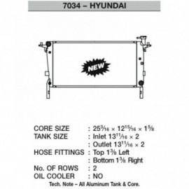 Radiator Hyundai Genesis RM500 5.0L CSF