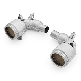 Downpipe Porsche 911 992 Turbo/Turbo S with OBD catalytic converter and heat shield