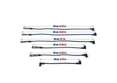 Ignition Leads Audi 80 90 100 200 Volkswagen Passat 1.8-2.3L 73-91 Blue